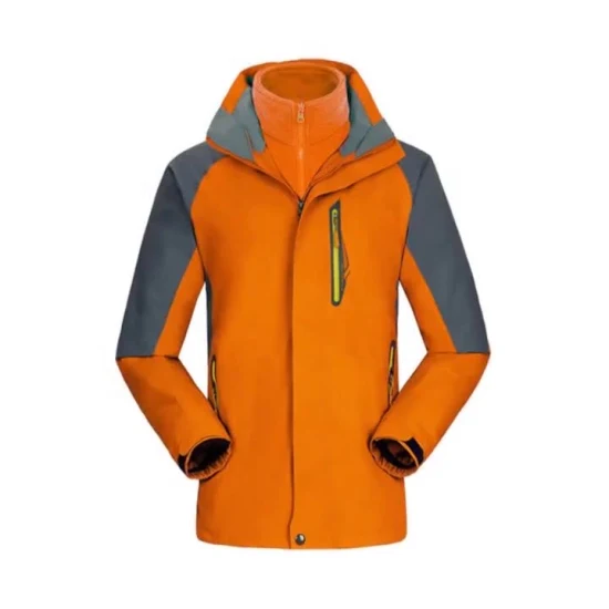 Зимняя утепленная теплая теплая парка из 100% полиэстера/нейлона/хлопка, термопарка, рабочая одежда, верхняя спортивная лыжная куртка 3 в 1