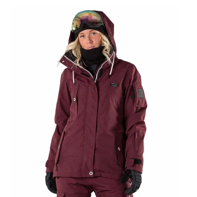 Оптовая продажа, женская зимняя уличная походная куртка для кемпинга, катания на лыжах, активная водонепроницаемая сноубордическая/лыжная куртка